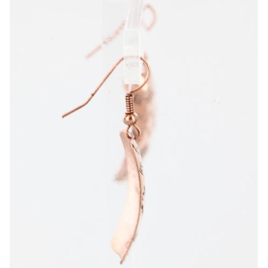 Handmade Certified Authentic Navajo Handstamped Real Handmade Copper Native American Earrings 371057636010 Handmade Certified Authentic Navajo Handstamped Real Handmade Copper Native American Earrings 371057636010