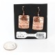 Handmade Certified Authentic Navajo Handstamped Real Handmade Copper Native American Earrings 371057636010