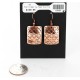 Handmade Certified Authentic Navajo Handstamped Real Handmade Copper Native American Earrings 390828584709