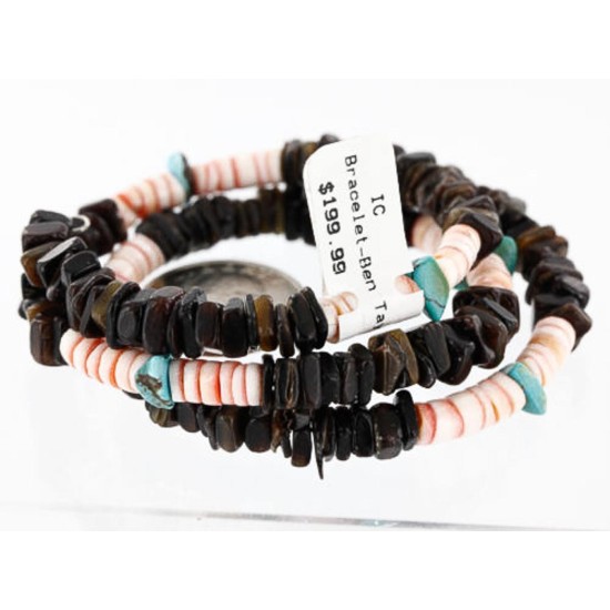 Handmade Certified Authentic Navajo Heishi Spiny Oyster and Turquoise 370999555782 Handmade Certified Authentic Navajo Heishi Spiny Oyster and Turquoise 370999555782