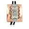Handmade Navajo Leather Bolo Tie with Copper and Nickel 24489-5