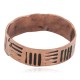 Handmade Certified Authentic Navajo Native American Pure Copper Ring Size 12 1/4 17091-4