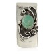 Handmade Certified Authentic Navajo Nickel and .925 Sterling Silver Natural Turquoise Native American Money Clip 11250-8