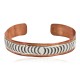 Handmade Certified Authentic Navajo Pure .925 Sterling Silver and Copper Native American Bracelet 12721-4