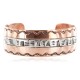Handmade Certified Authentic Navajo Pure .925 Sterling Silver and Copper Native American Bracelet 12899-3 Handmade Certified Authentic Navajo Pure .925 Sterling Silver and Copper Native American Bracelet 12899-3