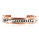 Handmade Certified Authentic Navajo Pure .925 Sterling Silver and Copper Native American Bracelet 12902-5 Handmade Certified Authentic Navajo Pure .925 Sterling Silver and Copper Native American Bracelet 12902-5