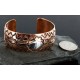 HANDMADE Certified Authentic Navajo Pure .925 Sterling Silver and Copper Native American Bracelet 371105274431