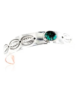 Handmade Certified Authentic Navajo Pure .925 Sterling Silver and Copper Native American Bracelet 371286870467