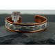 Handmade Certified Authentic Navajo Pure .925 Sterling Silver and Copper Native American Cuff Bracelet 390678191921