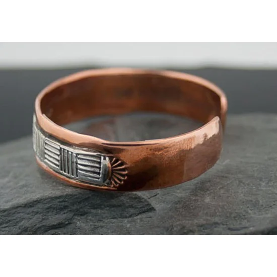 Handmade Certified Authentic Navajo Pure .925 Sterling Silver and Copper Native American Cuff Bracelet 390678191921 Handmade Certified Authentic Navajo Pure .925 Sterling Silver and Copper Native American Cuff Bracelet 390678191921