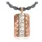 Handmade Certified Authentic Navajo Pure .925 Sterling Silver and Copper Natural Turquoise Snowflake Stone Native American Necklace 16973-2-16037-6