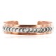 Handmade Certified Authentic Navajo Pure .925 Sterling Silver Copper Native American Bracelet 12902-3 Handmade Certified Authentic Navajo Pure .925 Sterling Silver Copper Native American Bracelet 12902-3
