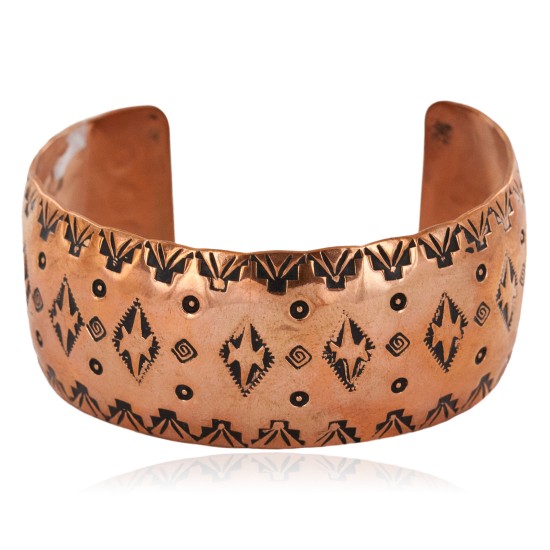 Handmade Certified Authentic Navajo Pure Copper Native American Bracelet 12777-71 Handmade Certified Authentic Navajo Pure Copper Native American Bracelet 12777-71