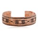 Handmade Certified Authentic Navajo Pure Copper Native American Bracelet 24453