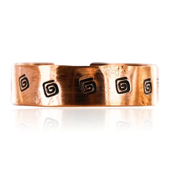 Handmade Certified Authentic Navajo Pure Copper Native American Ring  16980-15