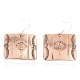 Handmade Certified Authentic Navajo Pure Dangle Copper Native American Earrings 18169-2