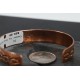 Handmade Certified Authentic Navajo Pure Handstamped Copper Native American Bracelet 390743613004