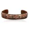 Handmade Certified Authentic Navajo Pure Handstamped Copper Native American Bracelet 390743613004