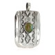 Handmade Certified Authentic Navajo Pure Natural Turquoise Native American Copper and Nickel Pendant 13132