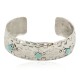 Handmade Certified Authentic Navajo Pure Nickel Native American Bracelet Natural Turquoise 12861-3 Handmade Certified Authentic Navajo Pure Nickel Native American Bracelet Natural Turquoise 12861-3