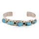 Handmade Certified Authentic Nuggets Navajo .925 Sterling Silver Natural Turquoise Native American Bracelet 1 12798-2
