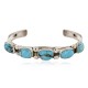 Handmade Certified Authentic Nuggets Navajo .925 Sterling Silver Natural Turquoise Native American Bracelet 12798-1 Handmade Certified Authentic Nuggets Navajo .925 Sterling Silver Natural Turquoise Native American Bracelet 12798-1