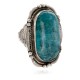 Handmade Certified Authentic Navajo .925 Sterling Silver Natural Turquoise Native American Ring  16507