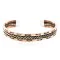 Handmade Feather Certified Authentic Navajo Pure Copper and Brass Native American Bracelet 12846-1
