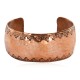 Handmade Hammered Certified Authentic Navajo Pure Copper Native American Bracelet 12795
