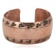 Handmade Hammered Horse Certified Authentic Navajo Pure Copper Native American Bracelet  12868-01