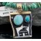 Handmade Hogan Certified Authentic Navajo .925 Sterling Silver 12kt Gold Filled Turquoise Native American Necklace 370794699246 Handmade Hogan Certified Authentic Navajo .925 Sterling Silver 12kt Gold Filled Turquoise Native American Necklace 370794699246