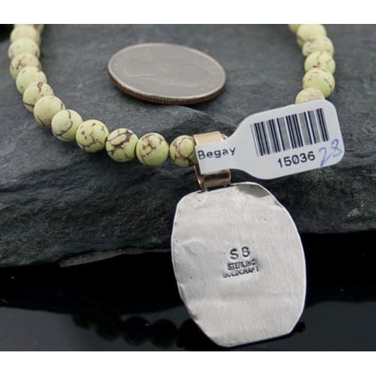 Handmade Horse Certified Authentic Navajo .925 Sterling Silver 12kt Gold Filled Turquoise Native American Necklace 370801291926 Handmade Horse Certified Authentic Navajo .925 Sterling Silver 12kt Gold Filled Turquoise Native American Necklace 370801291926