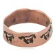 Handmade Horse Certified Authentic Navajo Native American Pure Copper Ring 17093-1 Handmade Horse Certified Authentic Navajo Native American Pure Copper Ring 17093-1