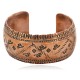 Handmade Horse Certified Authentic Navajo Pure Copper Native American Bracelet 12868-4