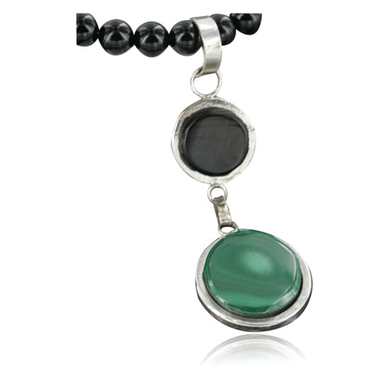 Handmade Inlaid Certified Authentic Zuni .925 Sterling Silver Natural Turquoise Native American Necklace 370919050185 Handmade Inlaid Certified Authentic Zuni .925 Sterling Silver Natural Turquoise Native American Necklace 370919050185