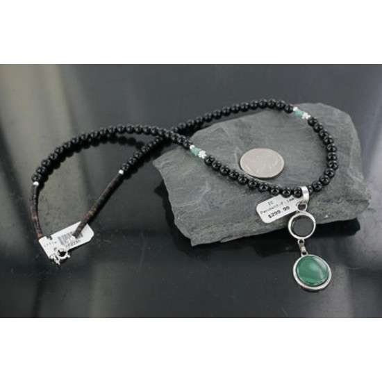 Handmade Inlaid Certified Authentic Zuni .925 Sterling Silver Natural Turquoise Native American Necklace 370919050185 Handmade Inlaid Certified Authentic Zuni .925 Sterling Silver Natural Turquoise Native American Necklace 370919050185