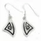 Handmade Kachina Certified Authentic Hopi .925 Sterling Silver Dangle Native American Earrings 12856-3