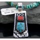 Handmade Mountain Certified Authentic Navajo Native .925 Sterling Silver Turquoise and Coral Native American Necklace 390566953327