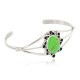 Handmade Navajo Certified Authentic .925 Sterling Silver Natural Gaspeite Native American Bracelet 13108-2 Handmade Navajo Certified Authentic .925 Sterling Silver Natural Gaspeite Native American Bracelet 13108-2