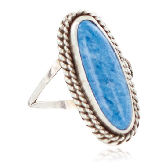 Handmade Navajo Certified Authentic .925 Sterling Silver Natural Lapis Native American Ring Size 8 3/4 13103 Handmade Navajo Certified Authentic .925 Sterling Silver Natural Lapis Native American Ring Size 8 3/4 13103