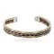 Handmade Navajo Certified Authentic Pure Copper and Brass Native American Bracelet 12958-2
