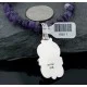 Handmade RARE Certified Authentic Navajo Native .925 Sterling Silver Turquoise and Amethyst Native American Necklace 390574579649