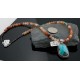Handmade RARE Certified Authentic Navajo Native .925 Sterling Silver Turquoise Native American Necklace 390574656126
