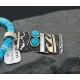 Handmade Wave Certified Authentic Navajo .925 Sterling Silver and 12kt Gold Filled Natural Turquoise Native American Necklace 390589037477