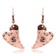 HEART KOKOPELI Certified Authentic Navajo Handstamped Handmade Copper Native American Earrings 390817530760