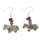 Horse Certified Authentic Navajo .925 Sterling Silver Hooks Natural Turquoise and Green Jasper Coral Dangle Native American Earrings 97002-8 Horse Certified Authentic Navajo .925 Sterling Silver Hooks Natural Turquoise and Green Jasper Coral Dangle Native American Earrings 97002-8