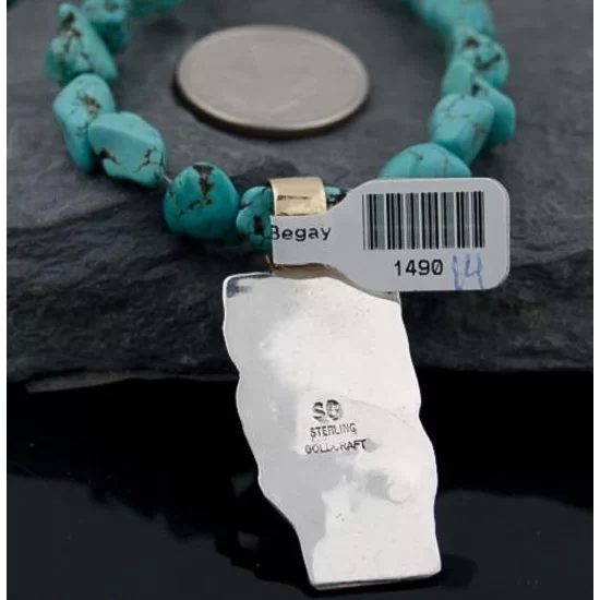 Horse Handmade RARE Certified Authentic Navajo .925 Sterling Silver 12kt Gold Filled Turquoise Native American Necklace 390578017480 Horse Handmade RARE Certified Authentic Navajo .925 Sterling Silver 12kt Gold Filled Turquoise Native American Necklace 390578017480