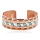 Horse head Certified Authentic Navajo .925 Sterling Silver Handmade Native American Pure Copper Bracelet 92005-7