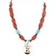 Inlaid Bird Certified Authentic Navajo .925 Sterling Silver Jasper Turquoise Native American Necklace 750114-4 Inlaid Bird Certified Authentic Navajo .925 Sterling Silver Jasper Turquoise Native American Necklace 750114-4