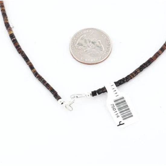 Inlaid Bird Certified Authentic Navajo .925 Sterling Silver Jasper Turquoise Native American Necklace 750114-4 Inlaid Bird Certified Authentic Navajo .925 Sterling Silver Jasper Turquoise Native American Necklace 750114-4